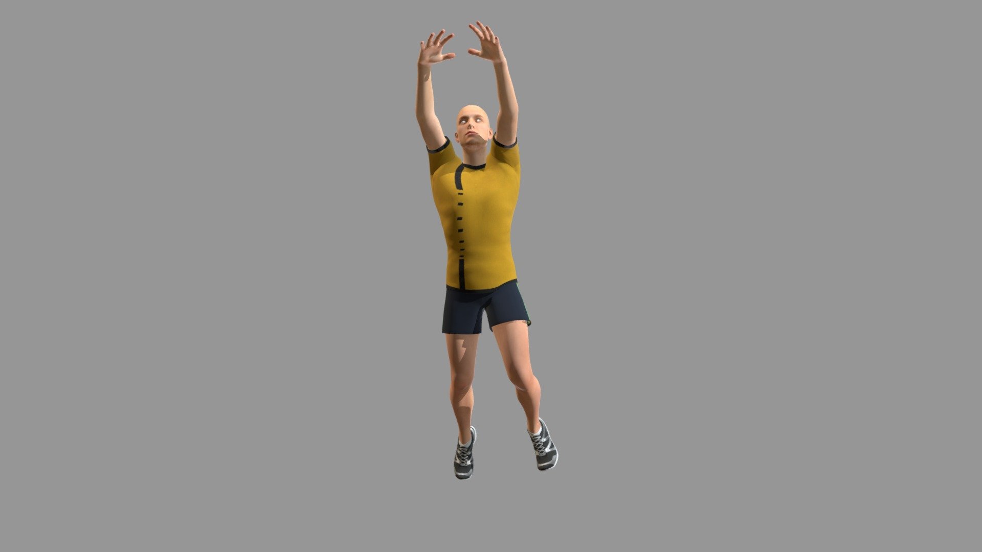 Volley-Ball Player 3d model