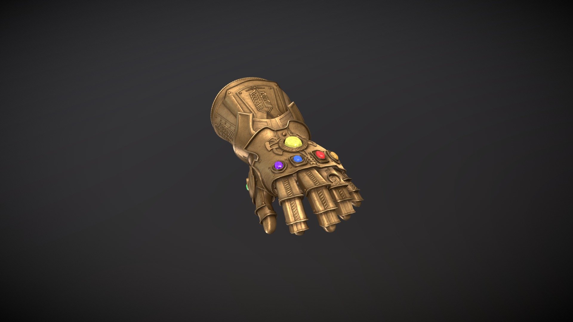 Thanos Infinity Gauntlet 3d model