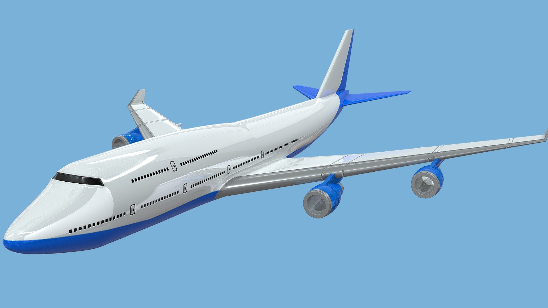 Jumbo Jet 3d model