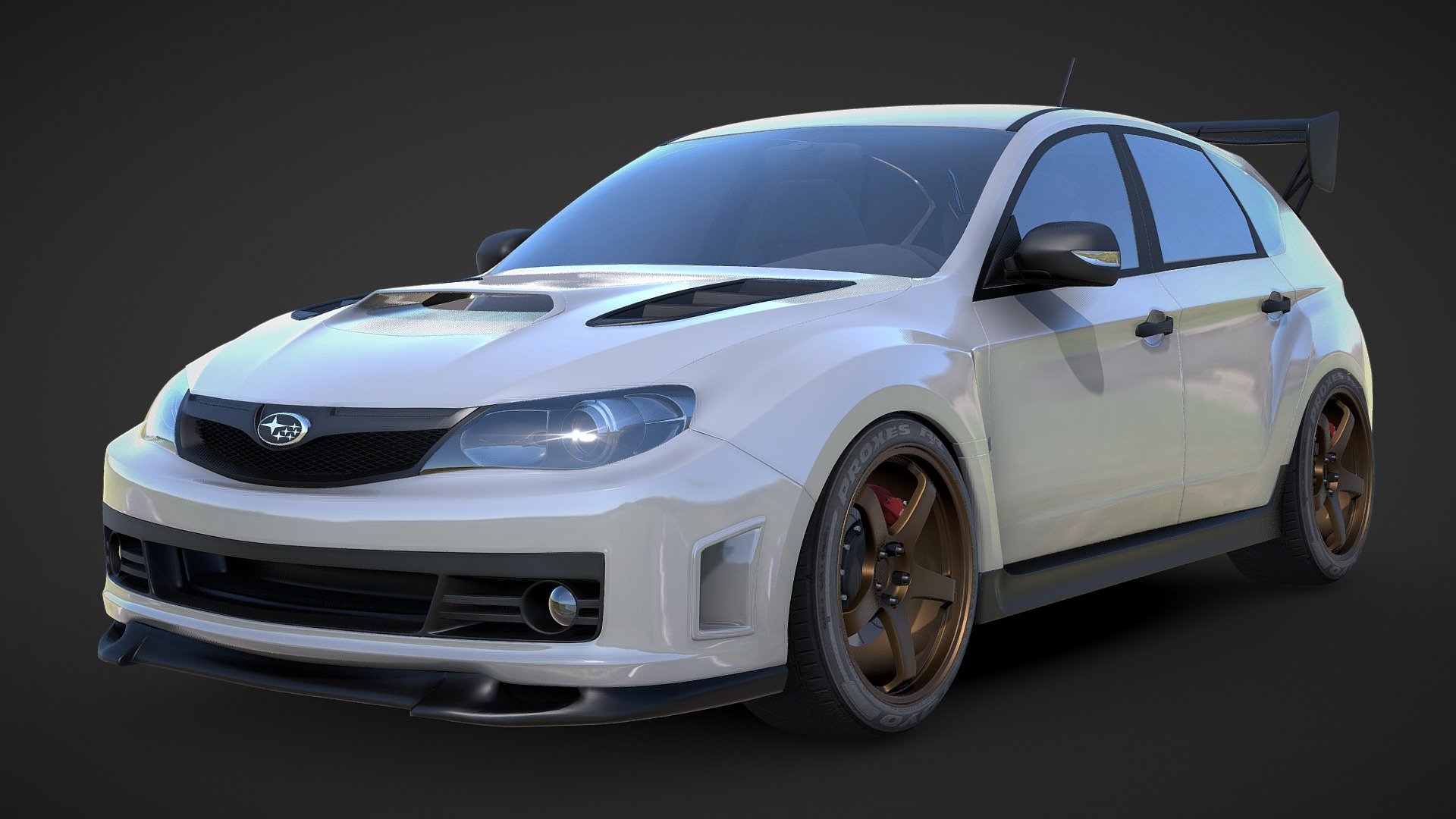 Subaru Impreza WRX 2010 Wagon Street 3d model