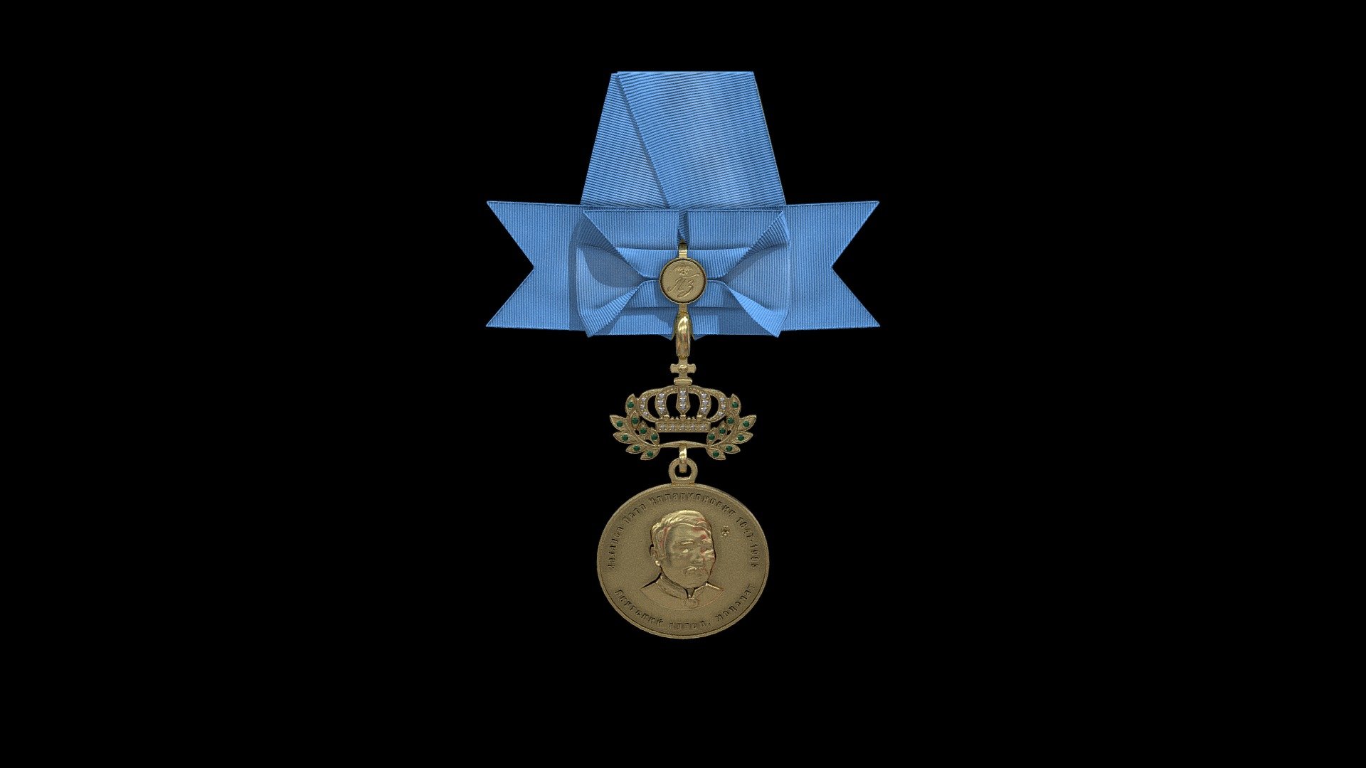 3D medal Zaharov P. I. 3d model