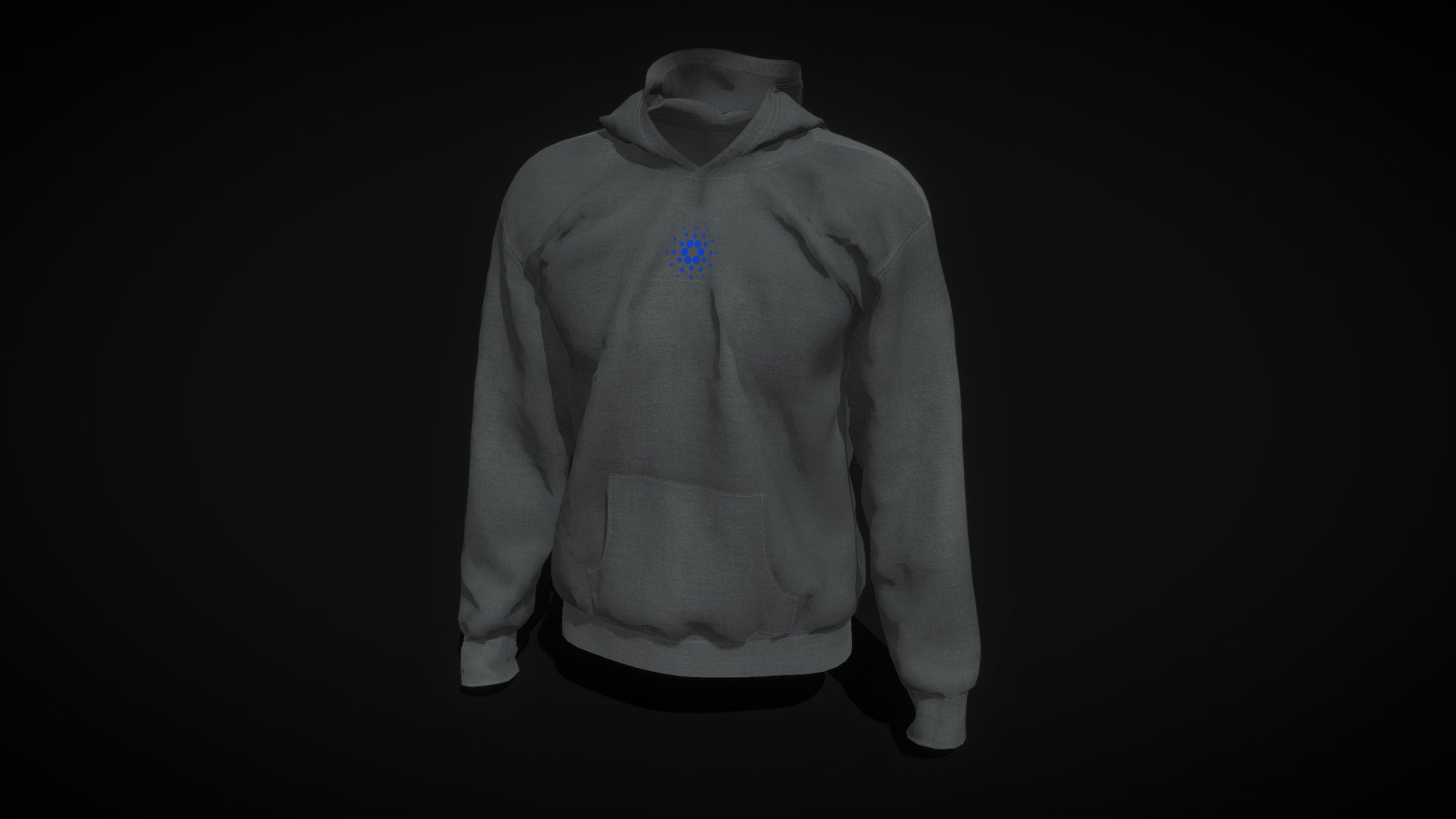 CARDANO Crypto Trader Hoodie 3d model