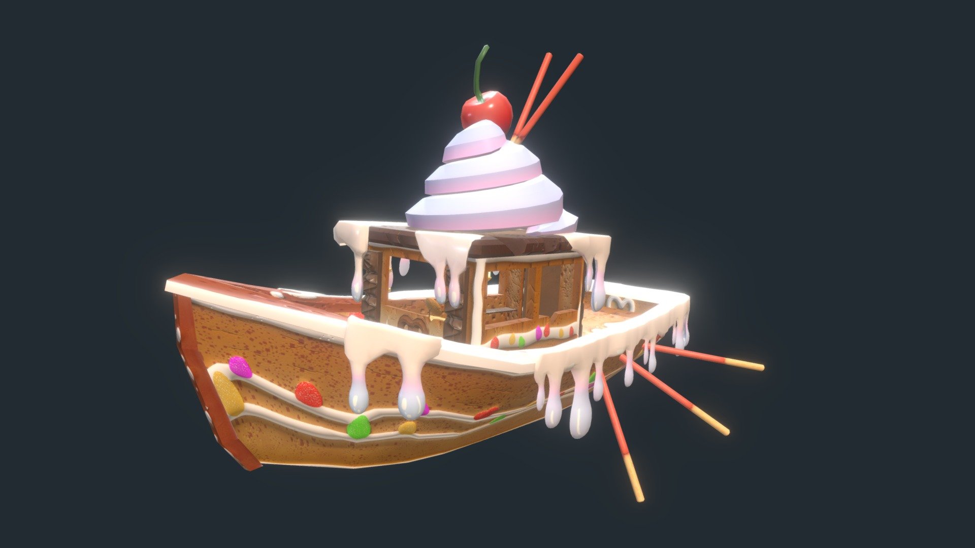 Candy Castaway 3d model