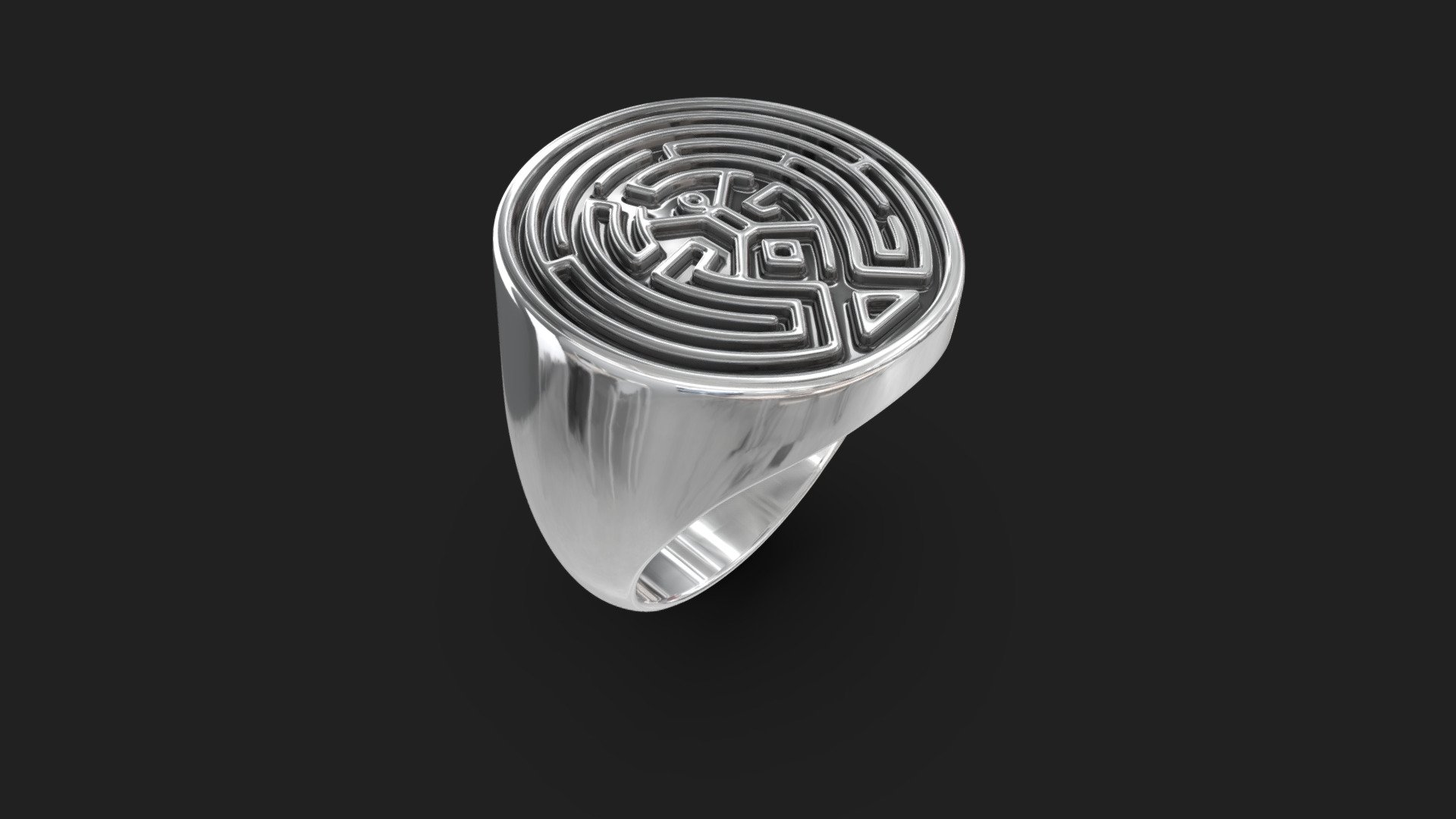 Westworld Maze Ring 3d model