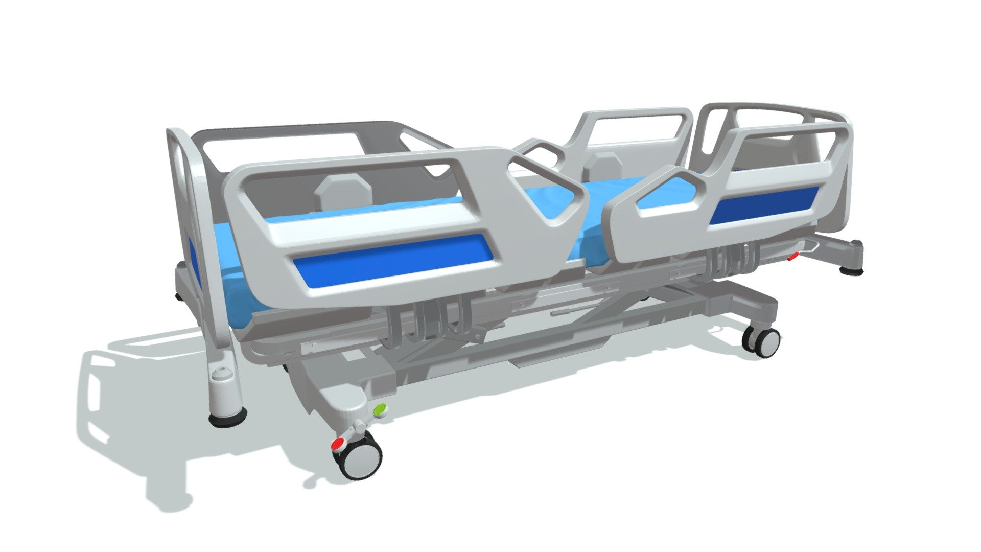 Hospital Medical Bed 3d model