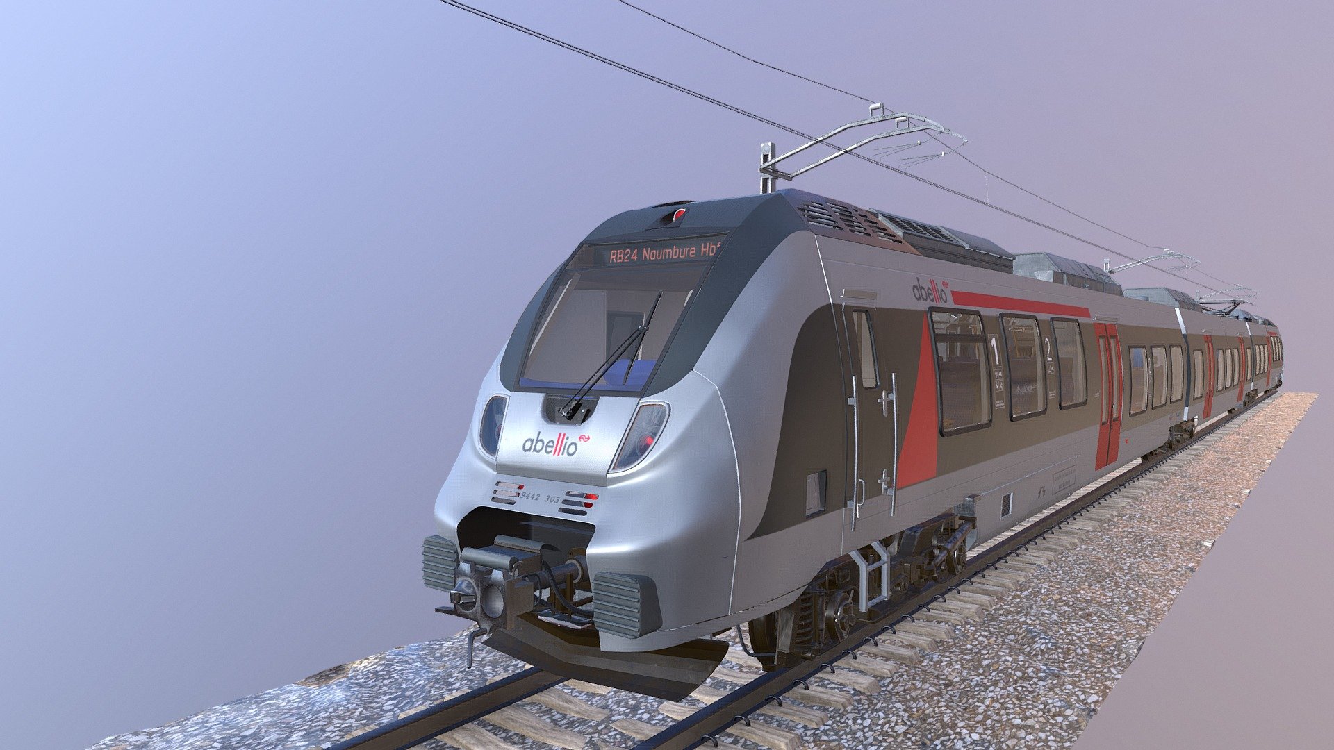 Bombardier TALENT 2 Train Abelio 3d model