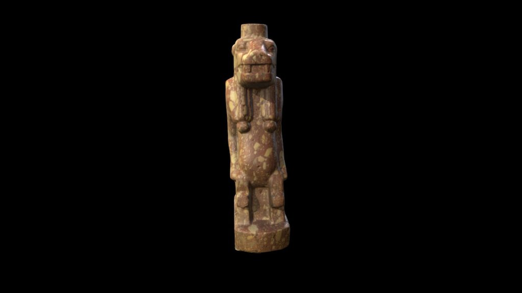 Breccia statue of Taweret 3d model