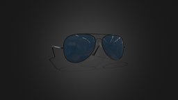 Realistic Aviator Sunglass Model