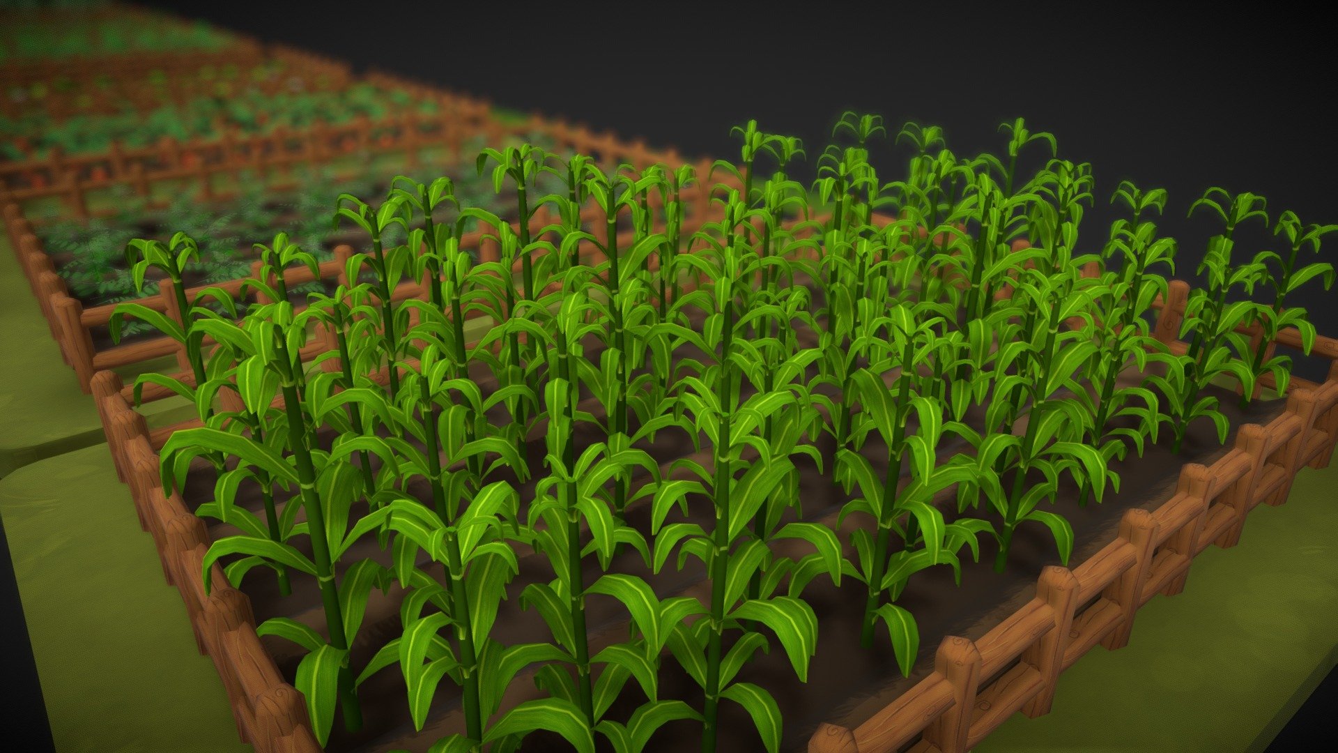 Vegetable Plants 3d model