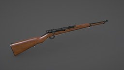 Arisaka Type 38 Low-poly PBR