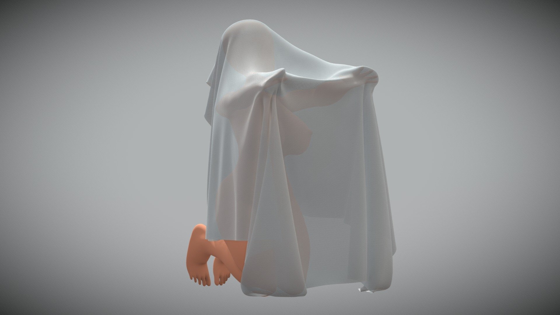 Cloth girl 3d model