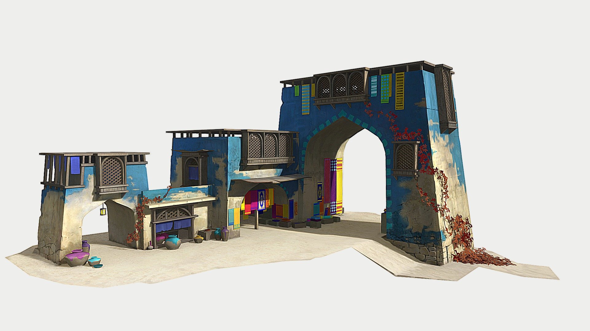 East market 3d model