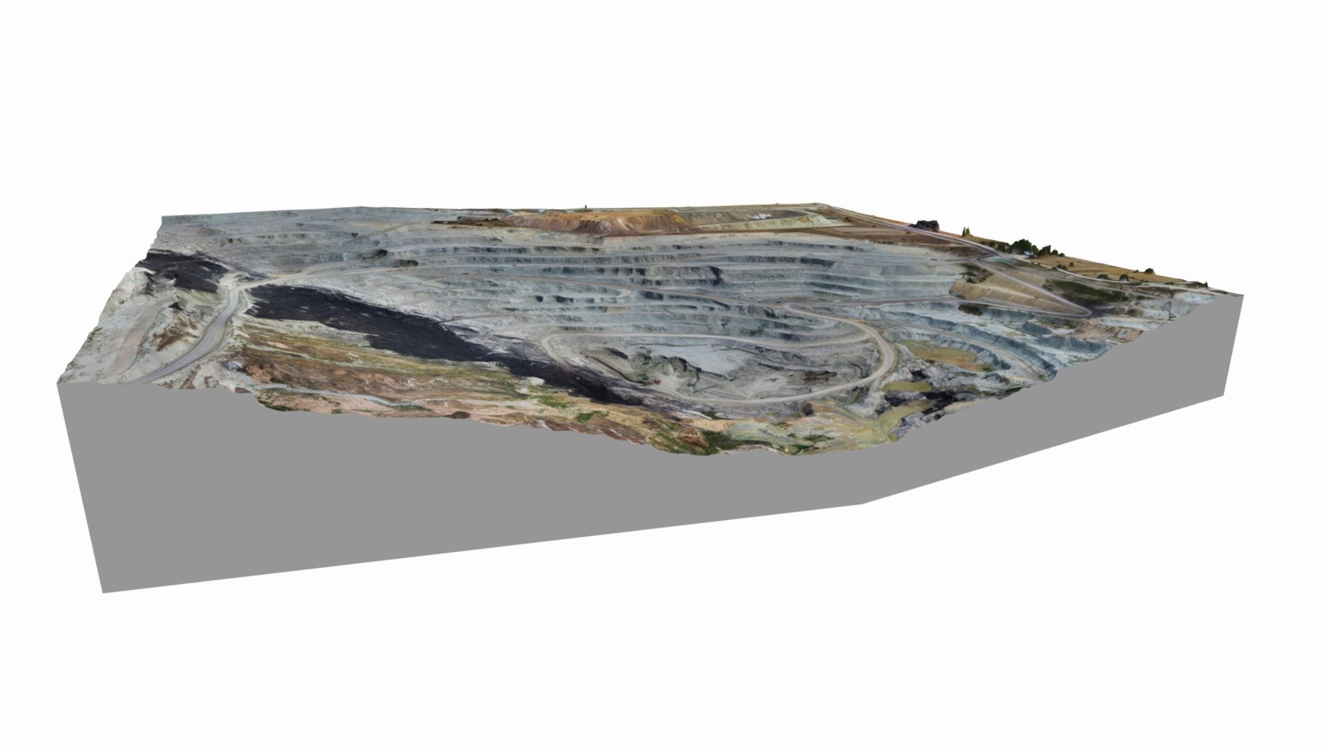 AKSA ENERGY OPEN COAL MINE A PANEL 3d model