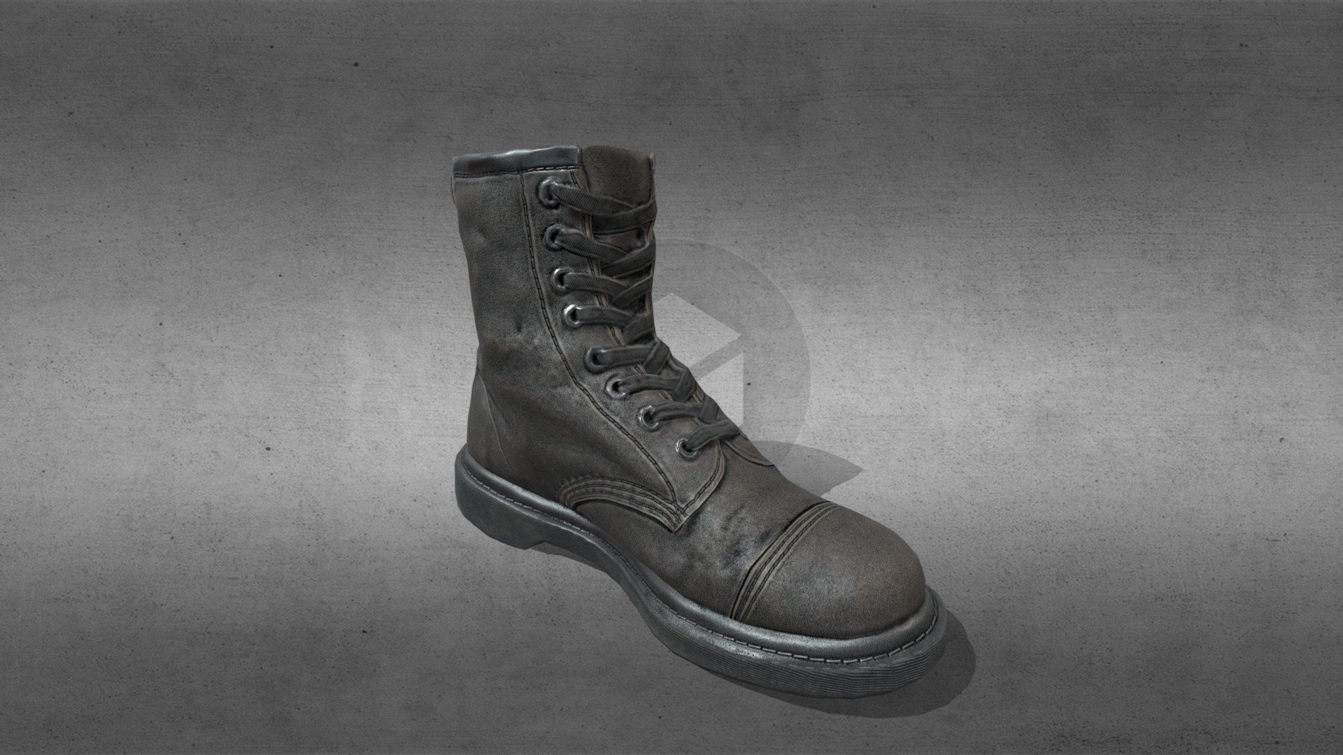 Dr. Martens boots Lowpoly 3d model