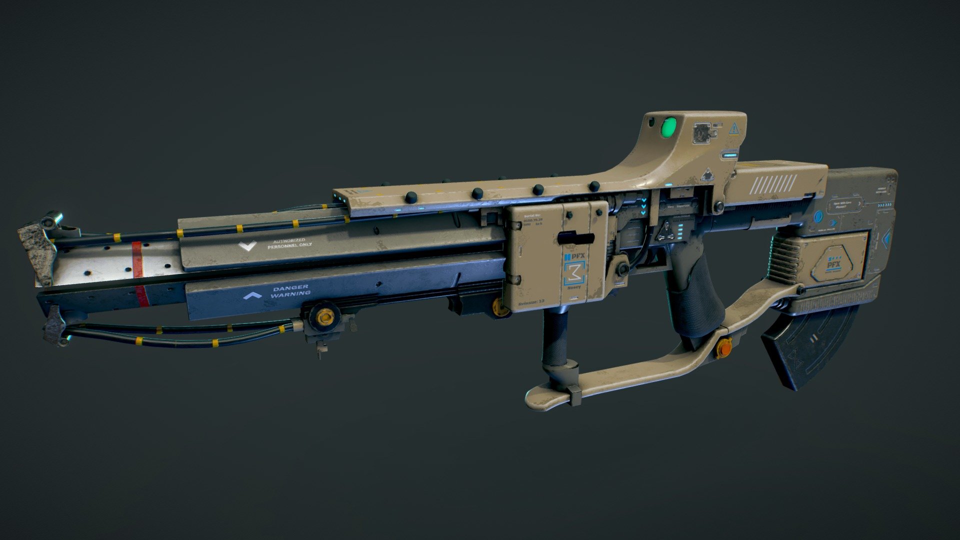 Sci Fi Rifle 3d model