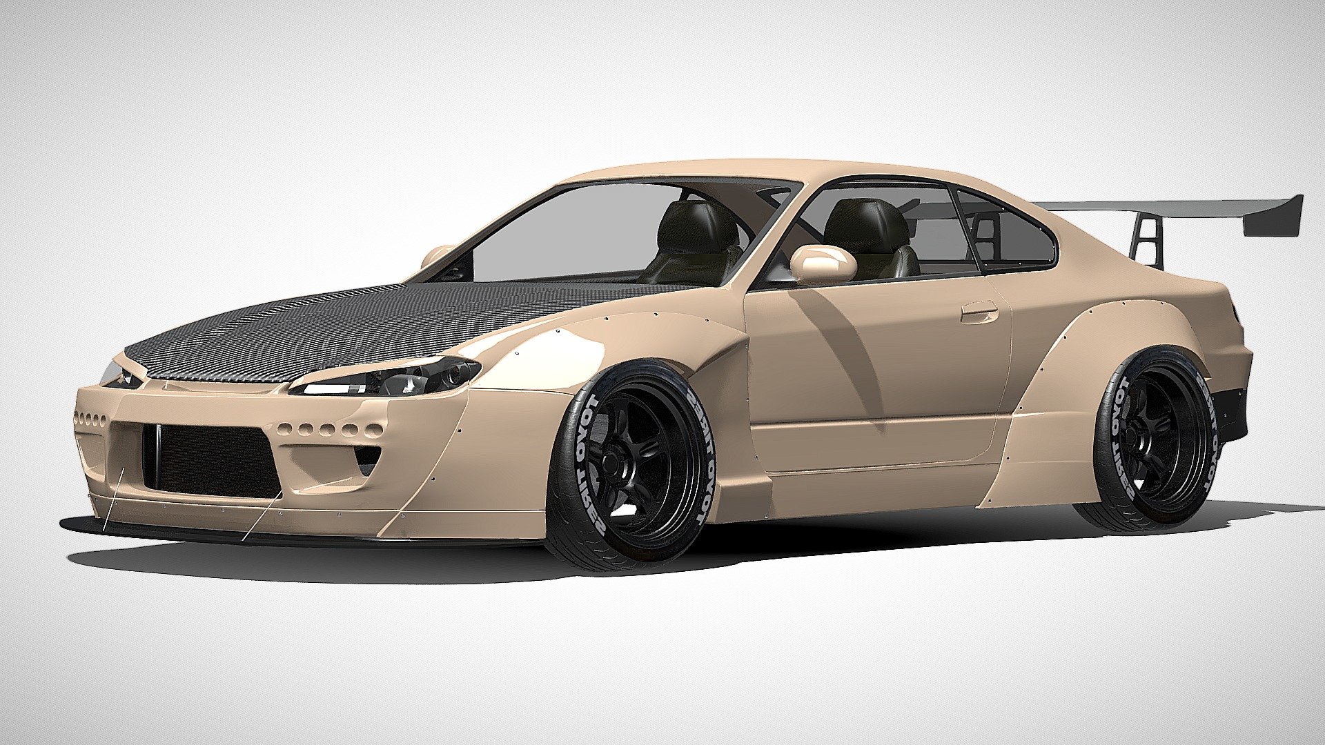 Nissan Silvia S15 Rockebunny 3d model