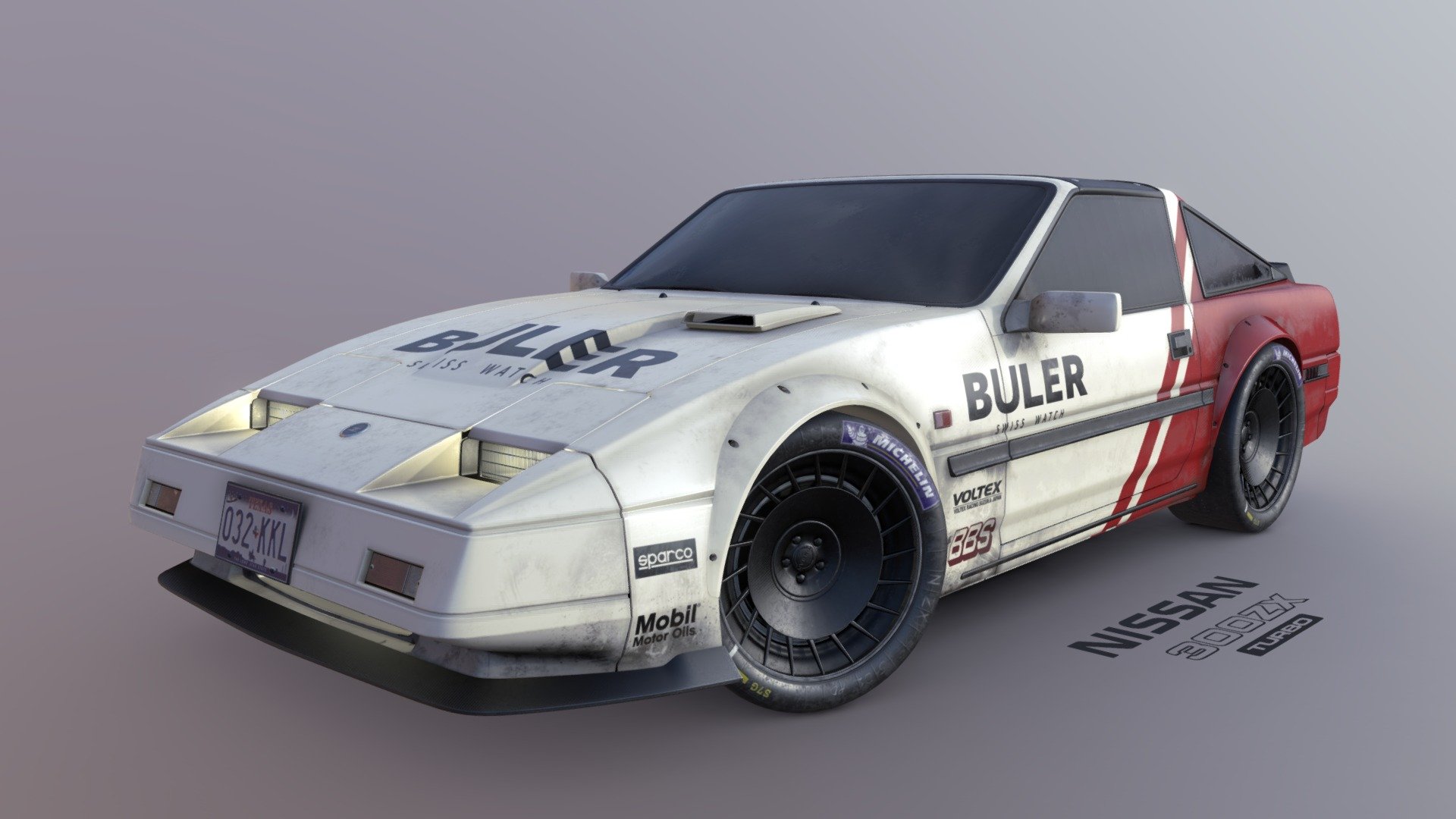 Sport Car Nissan 300ZX 3d model