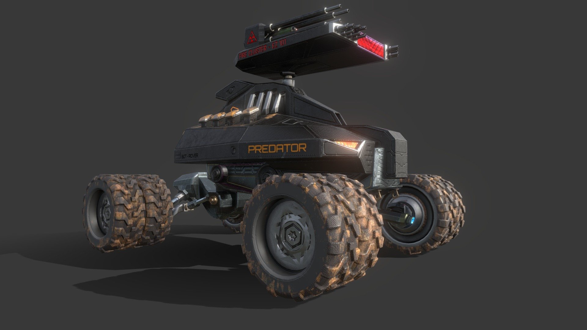 PredatorBotRover 3d model