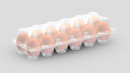 Supermarket Container Eggs 01 PBR Realistic