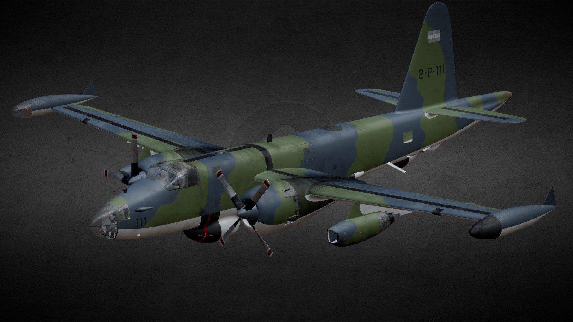 Lockheed P-2 Neptune 3d model