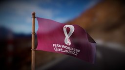 FIFA World Cup Qatar 2022 flag