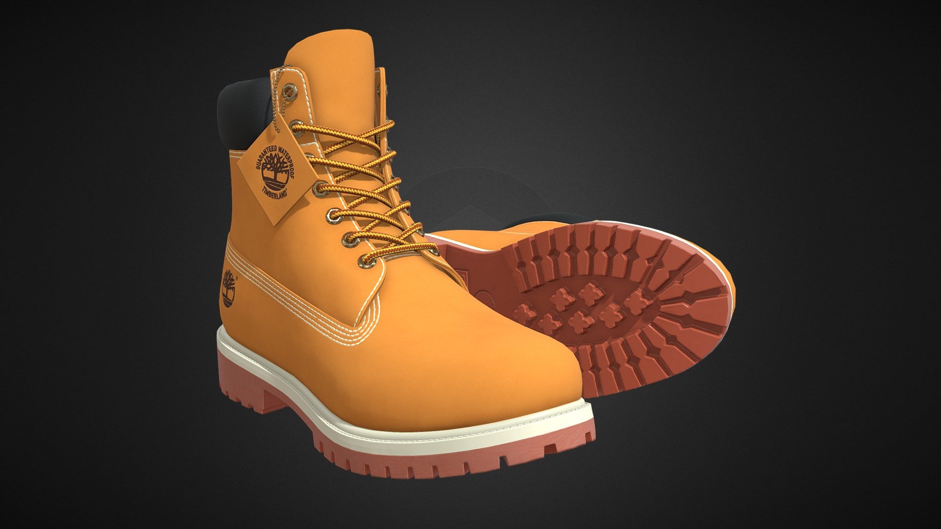 Timberland Premium 6-inches waterproof boots 3d model