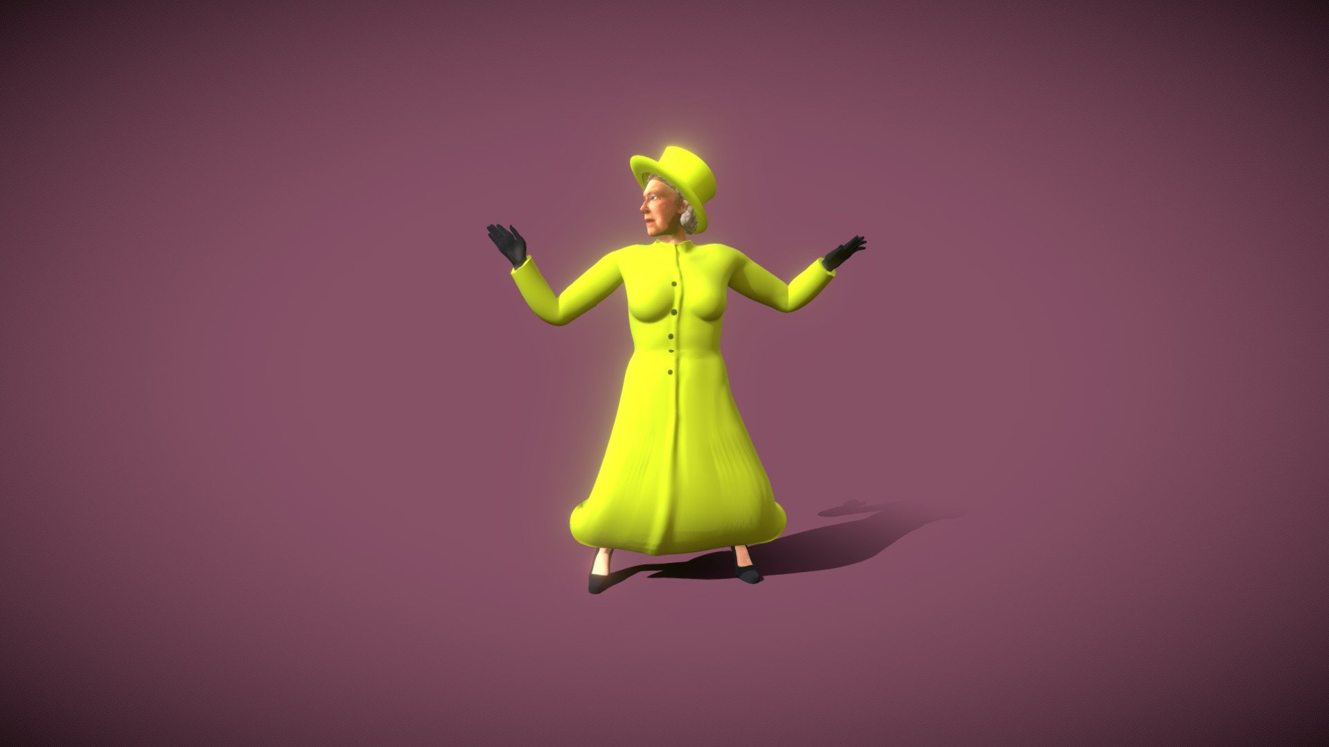 Queen Elizabeth Samba 3d model