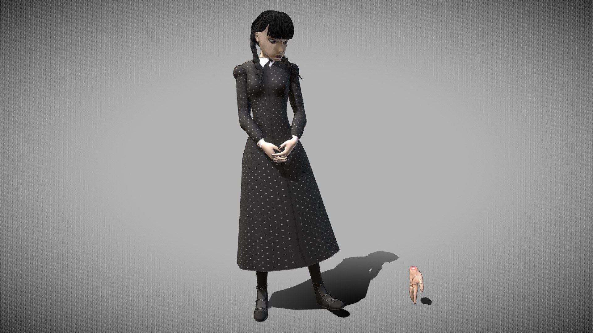 Wednesday Addams 3d model