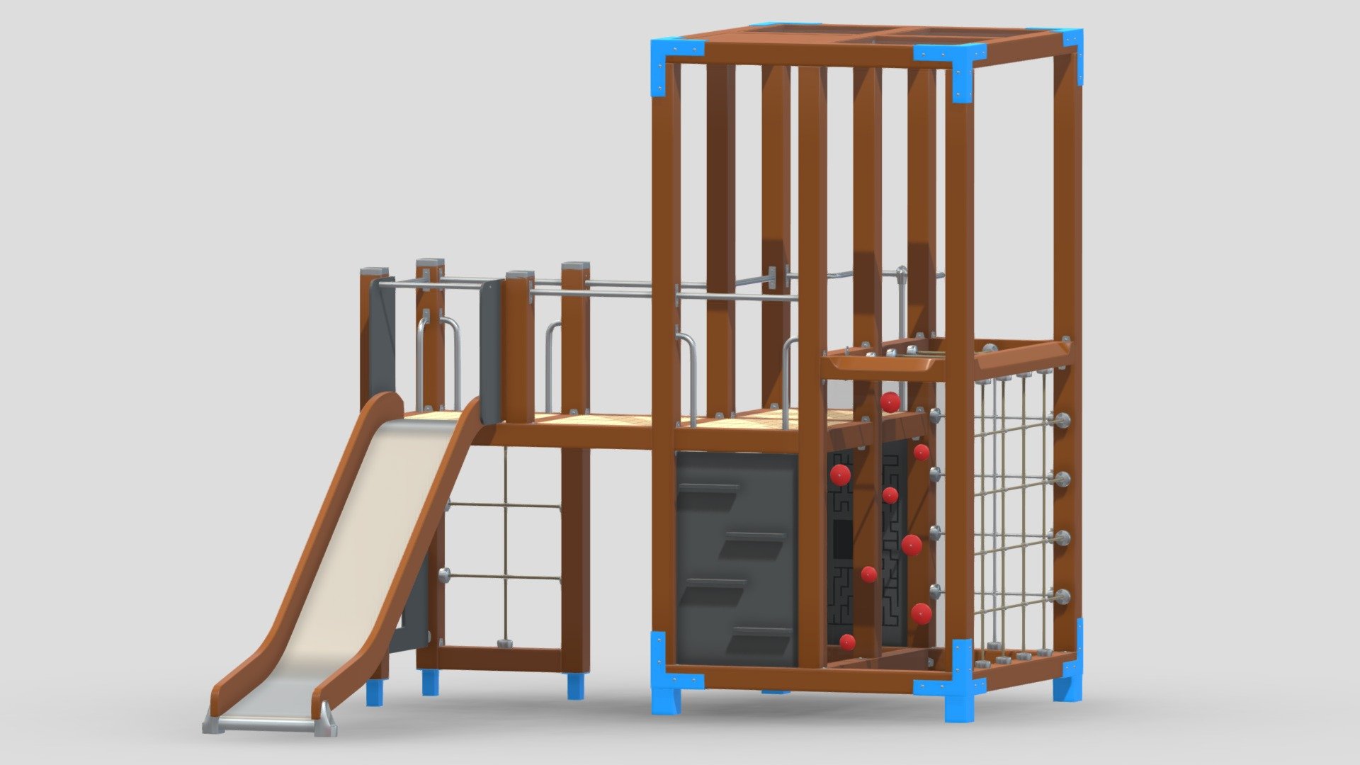 Lappset Halo Solo Play Tower 3d model