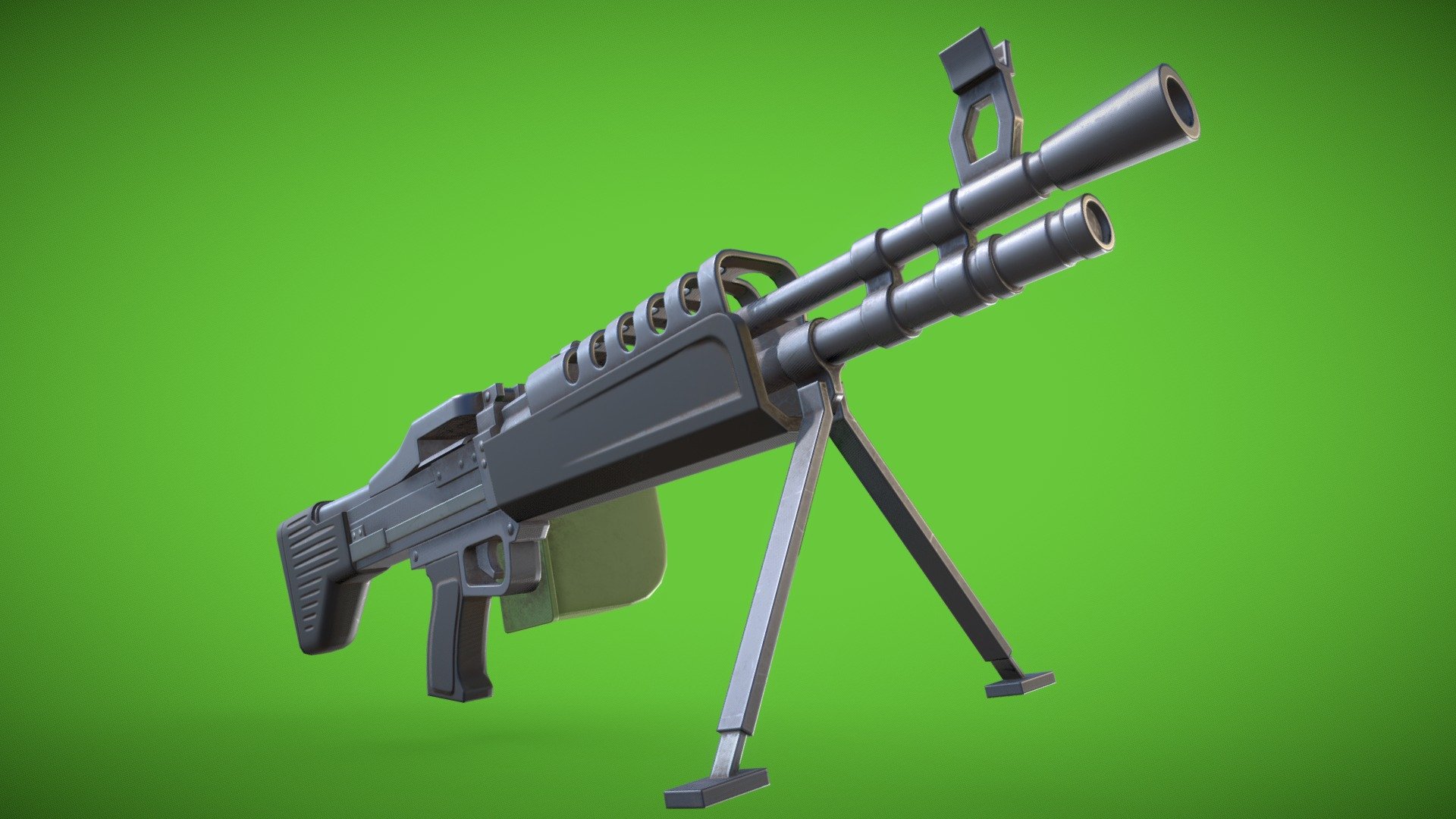 Fortnite-style M60 3d model