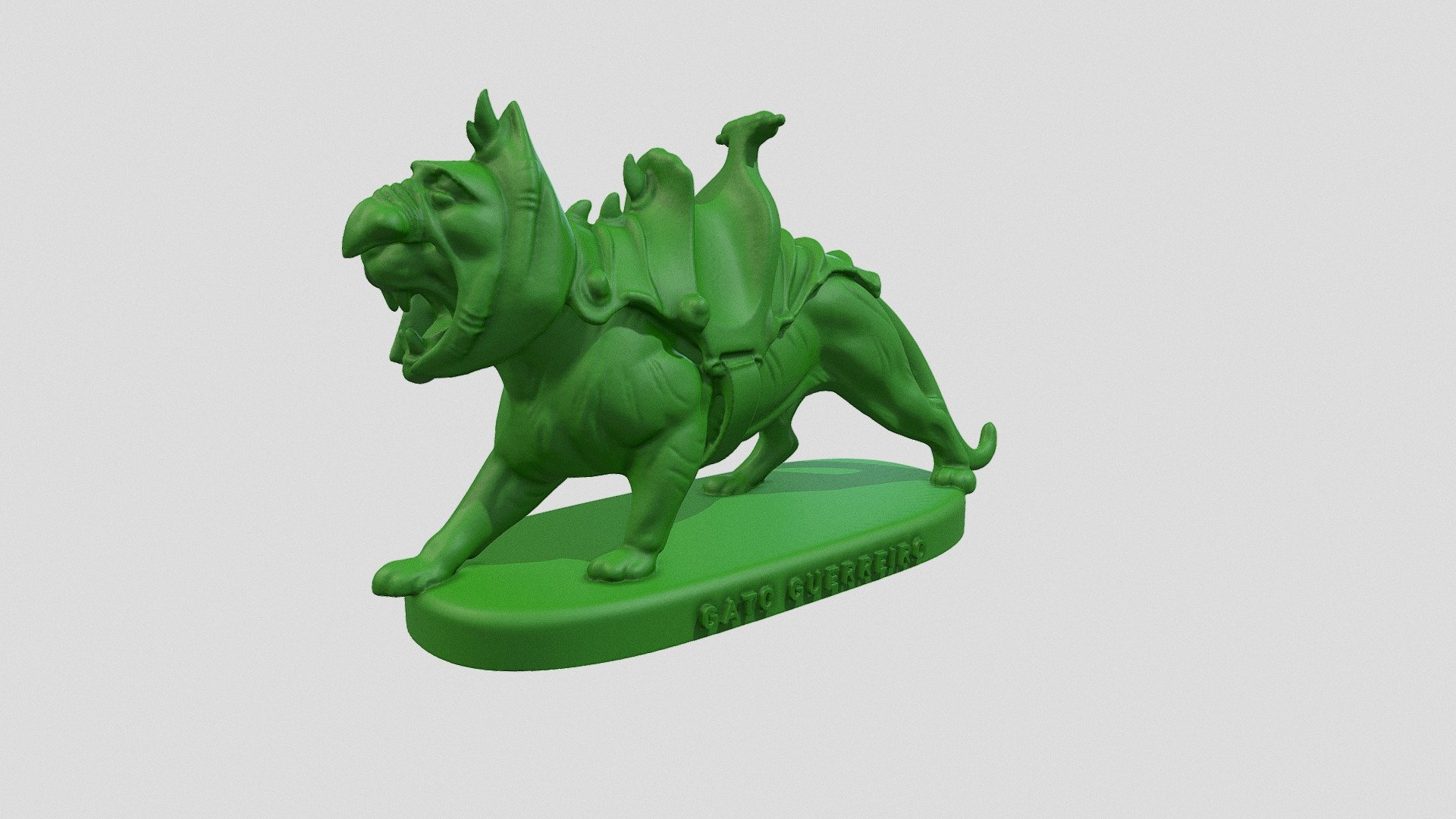 #059 Gato Guerreiro MOTU 3d model