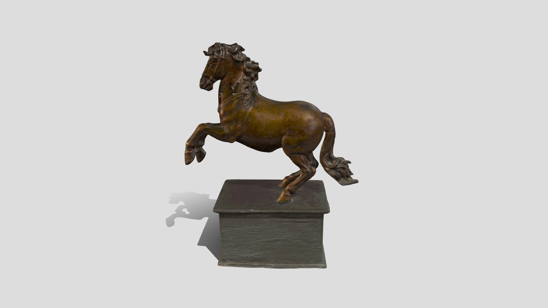 Cavallo in corvetta 3d model