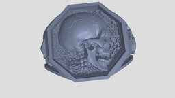 SKULL MEMENTO MORI RING 3D PRINT