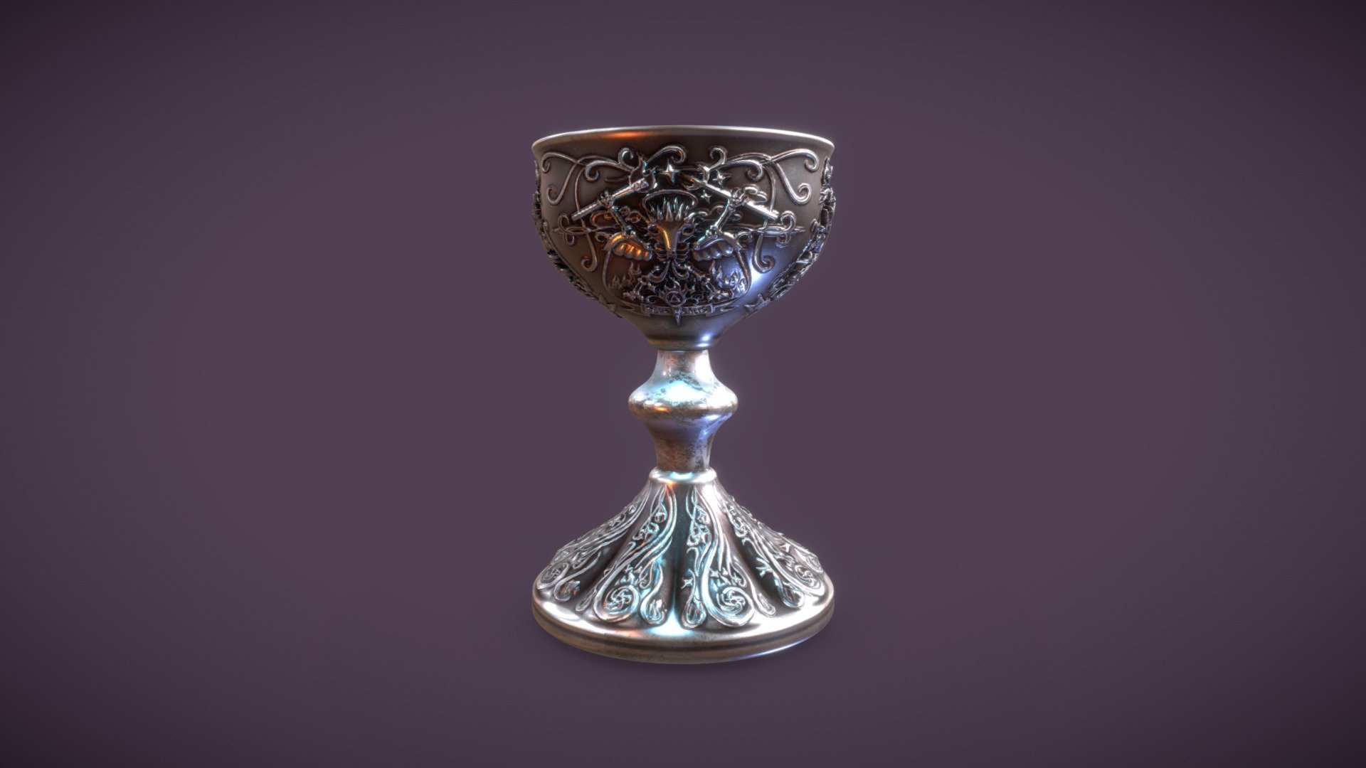 MAGIC CHALICE | HEDGEHOG SKELETON 3d model