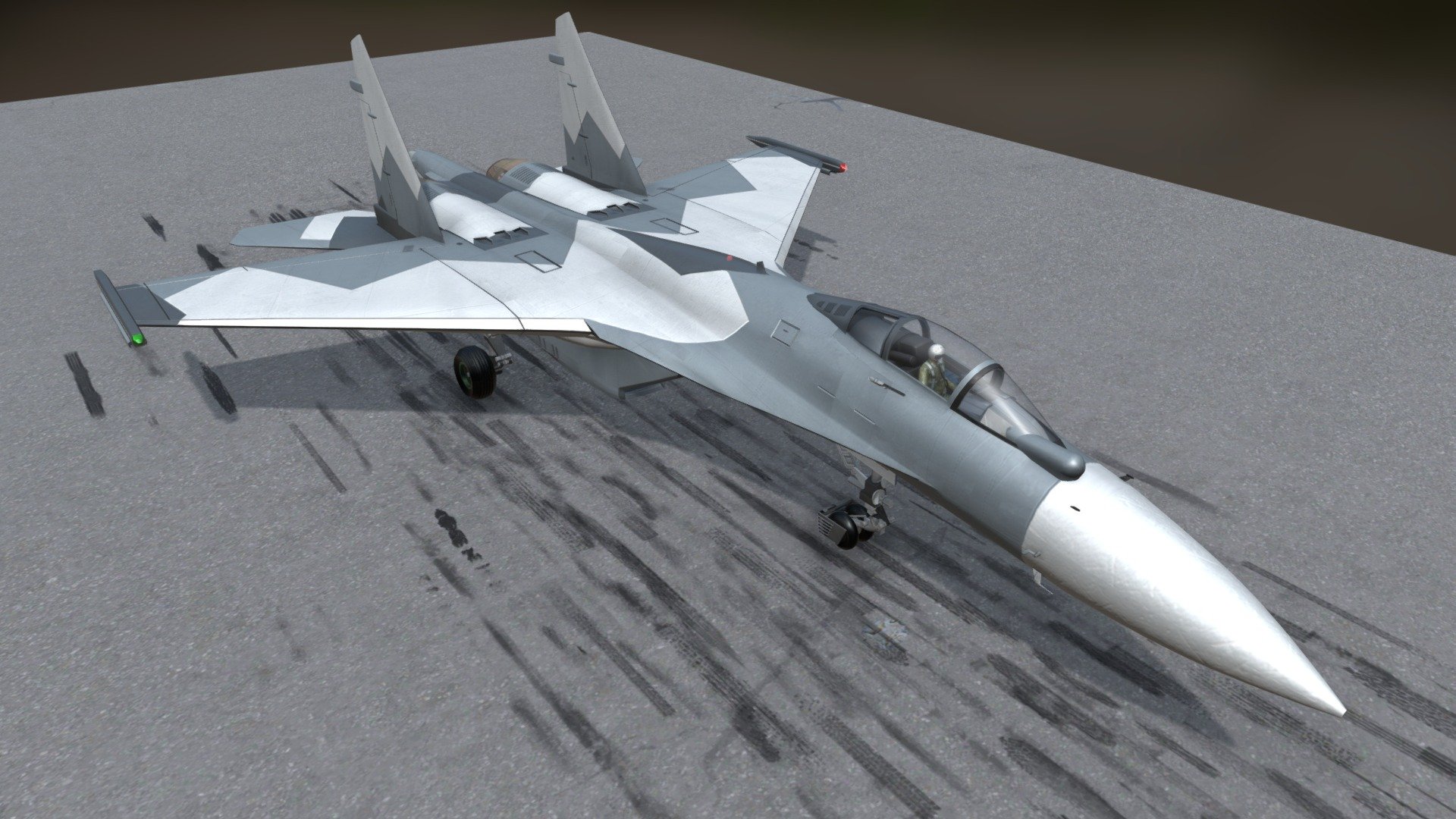 SU-35 M2K CH 3d model