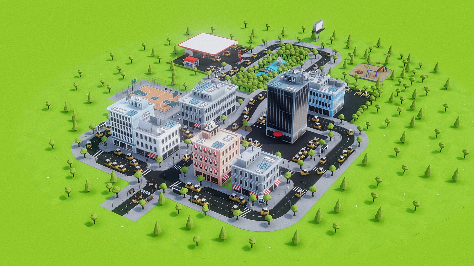 BoxyCity 3d model