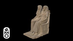 Seated statue of Maya and Meryt