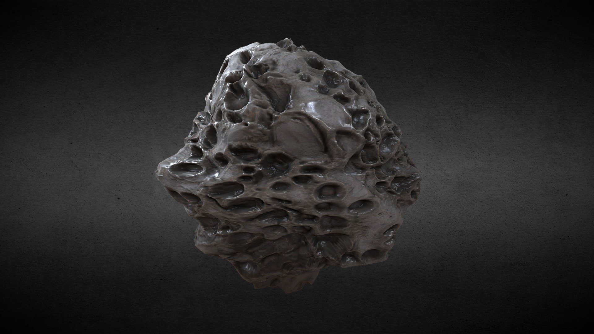 Pockmarked Asteroid 3d model