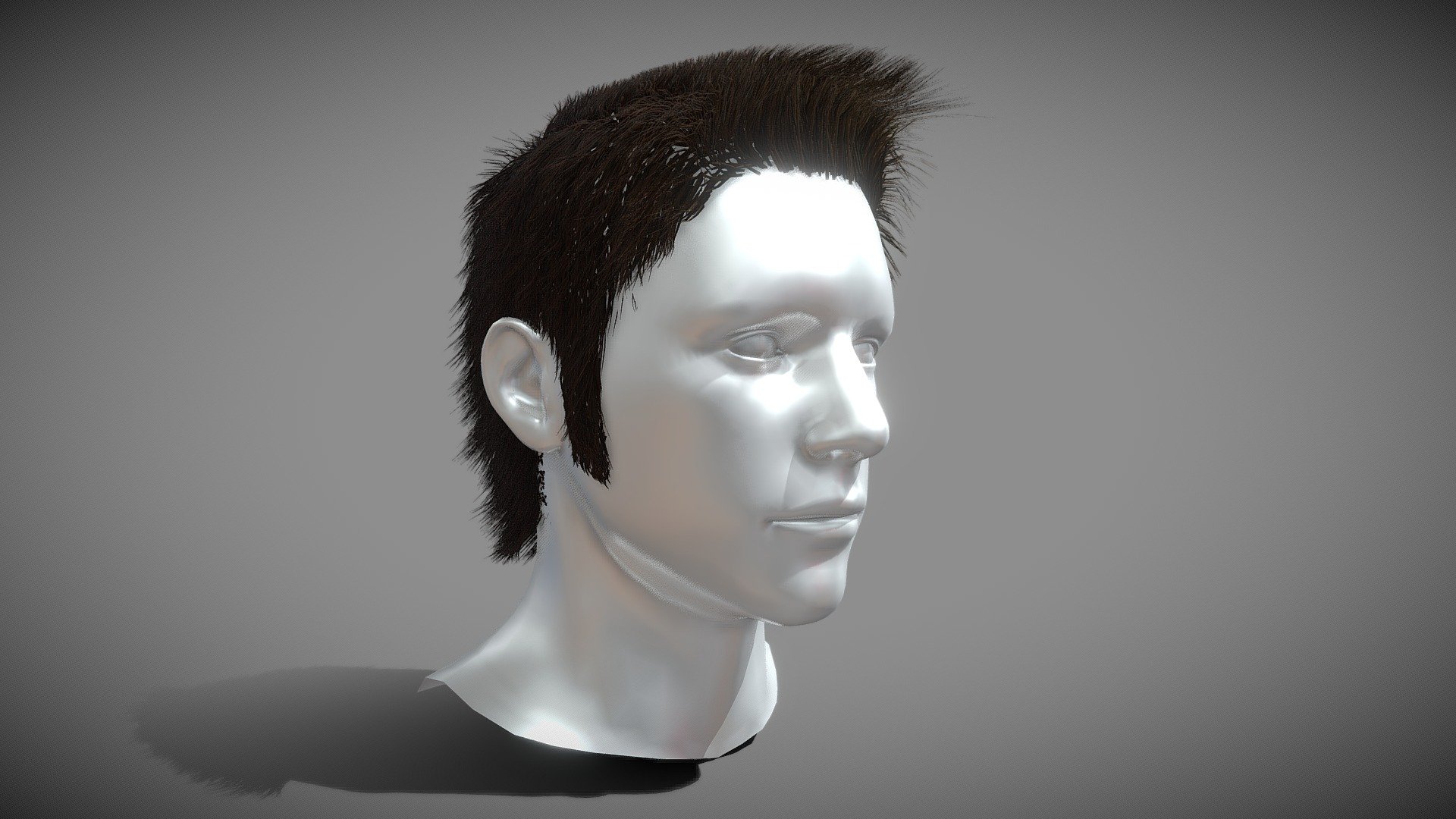 Male modern Haircut 3d model