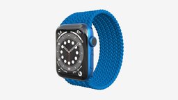 Apple Watch Series 6 braided solo loop blue