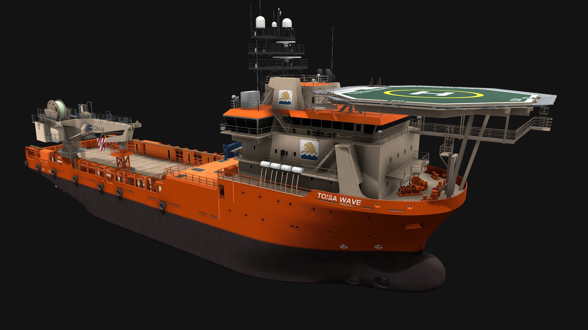 Supply Vessel 3d model