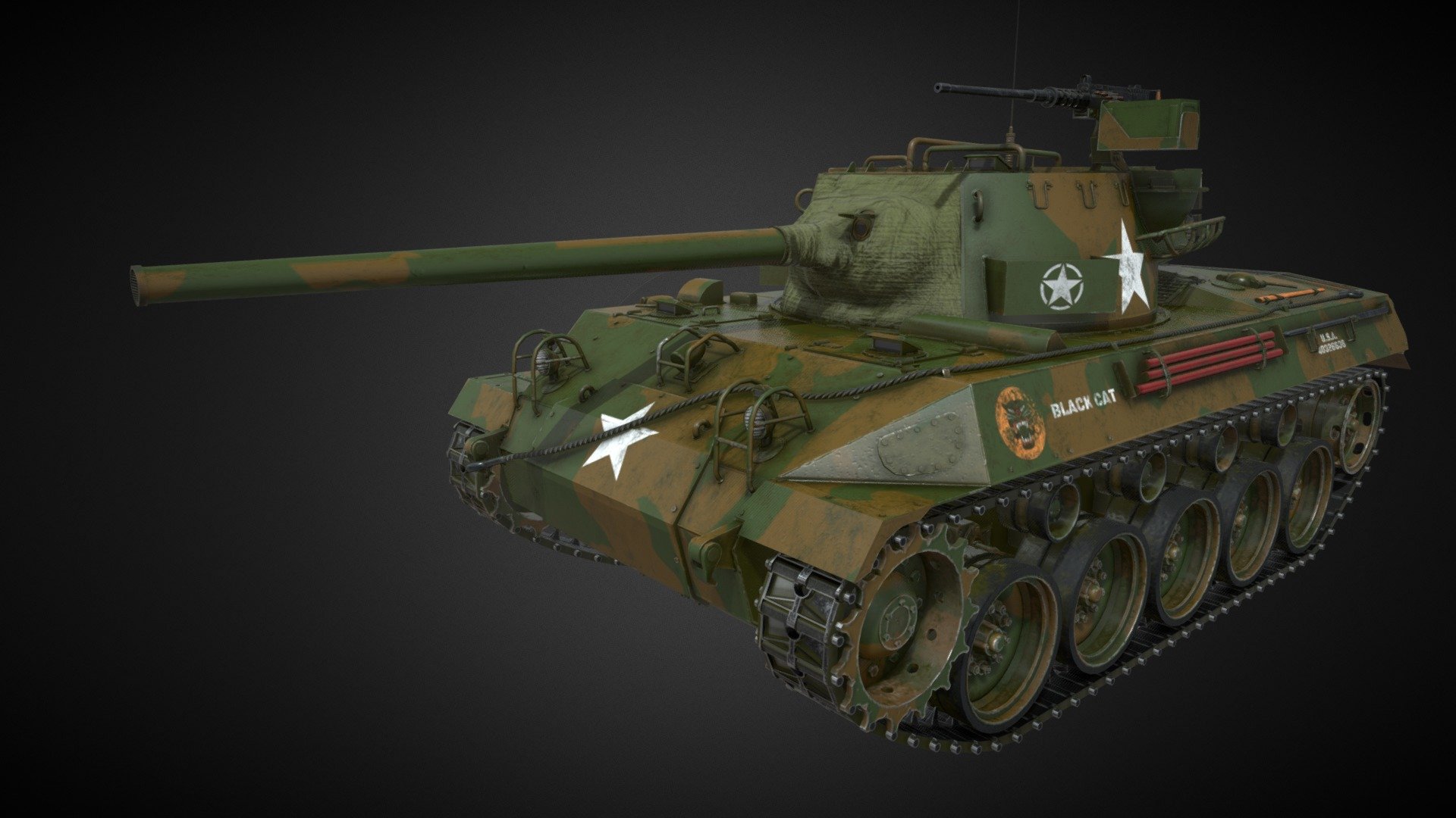 M18 "BlackCat"/"Hellcat" 3d model