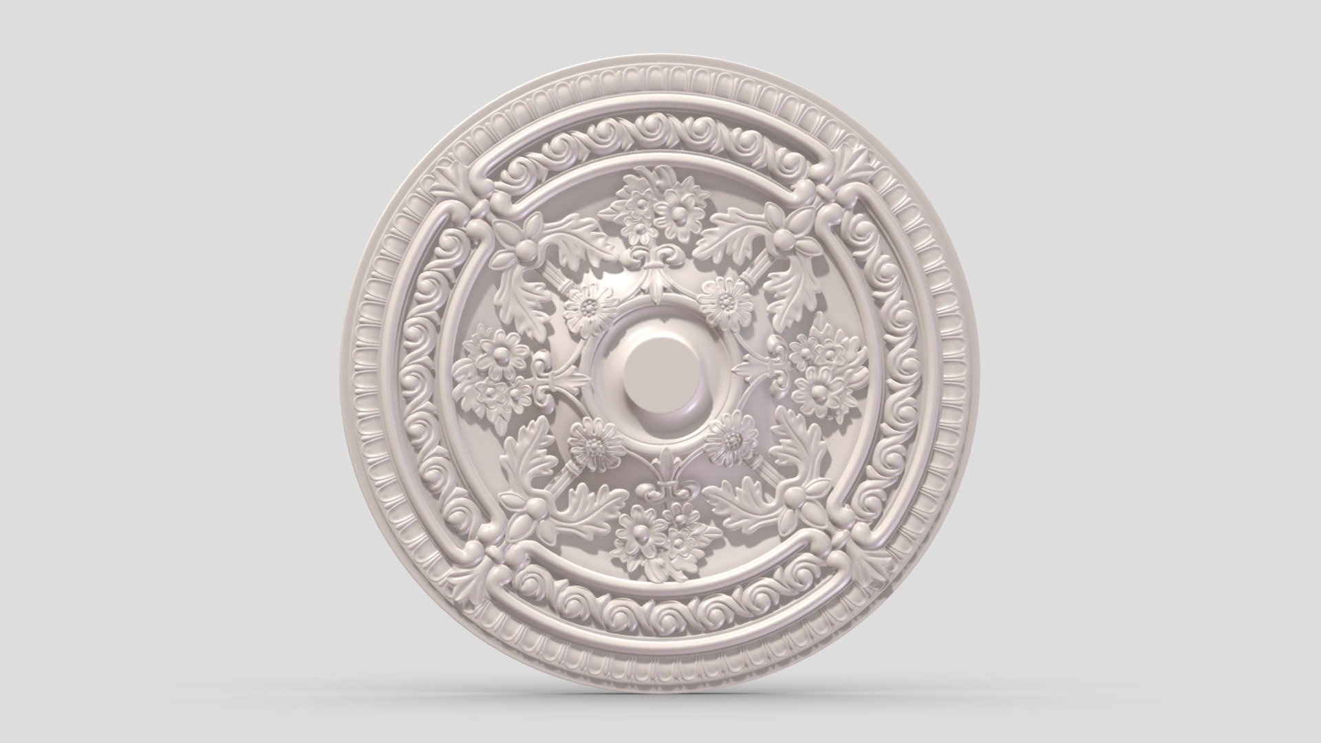 Classic Ceiling Medallion 40 3d model