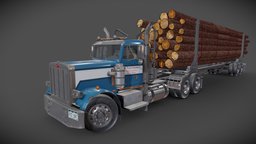 Peterbilt 359 Logtrailer