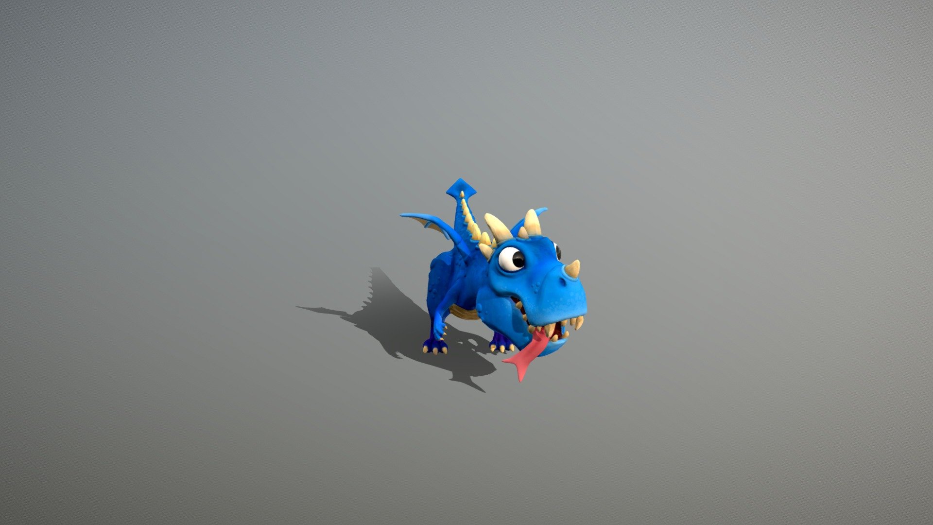 Dino Dragon puppeteered 3d model