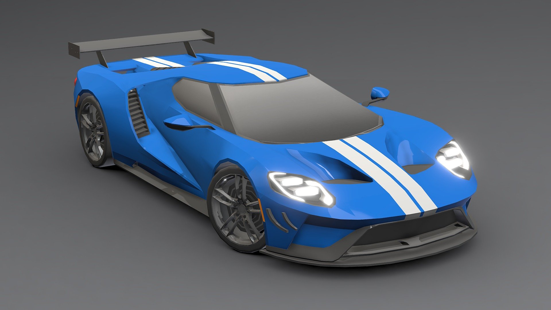 Ford GT Sport Low-poly 3D 3d model