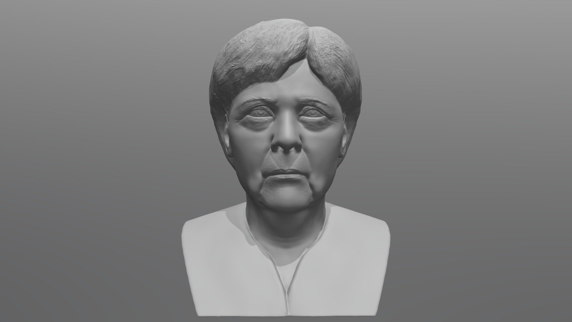 Angela Merkel bust 3D printing ready 3d model