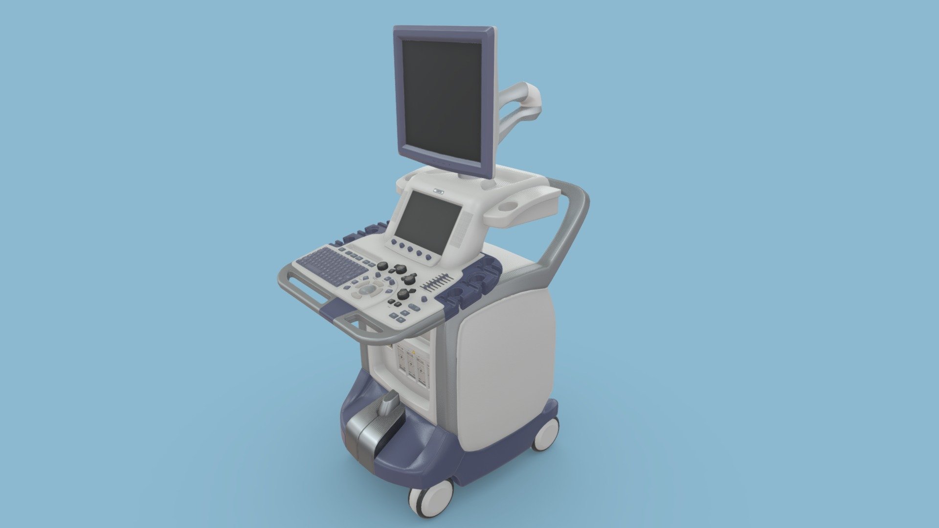 LOGIQ Ultrasound Machine 3d model