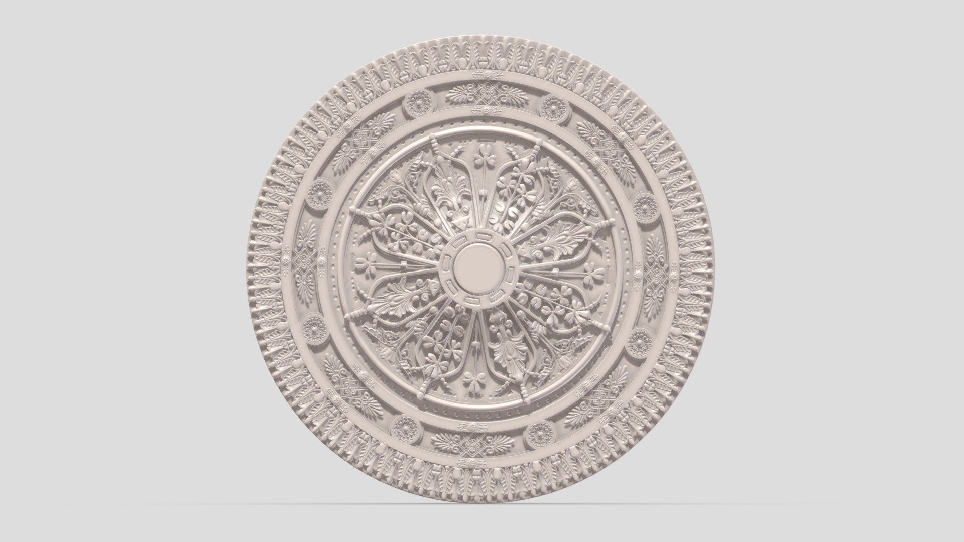 Classic Ceiling Medallion 33 3d model