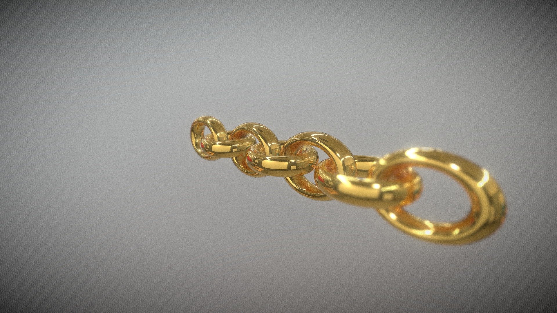 Realistic Gold Chain | Free 3d model